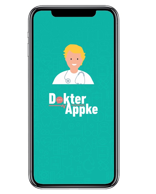 Voorbeeld  van de app Dokter Appke op mobiel